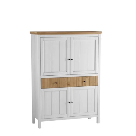 ТУМБА СКАНДИ 4 ГЛУХИЕ ДВЕРИ И 2 ЯЩИКА