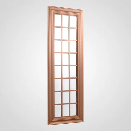 Интерьерное коричневое зеркало "Fake window"