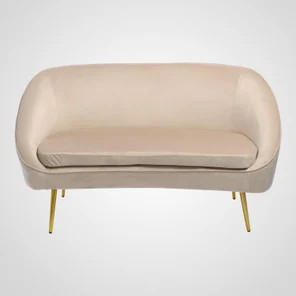 Интерьерный Кремовый Бархатный Диван