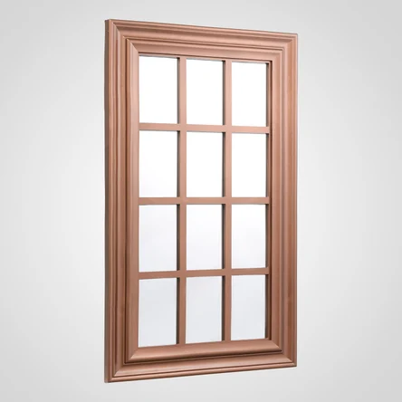 Коричневое интерьерное зеркало