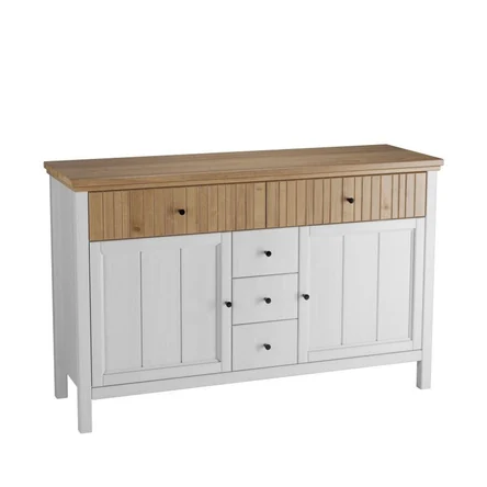 ТУМБА СКАНДИ 2 ГЛУХИЕ ДВЕРИ И ЯЩИКИ