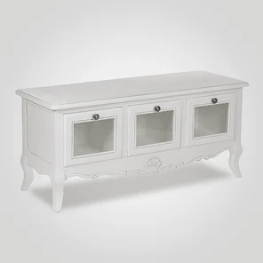 Тумба Деревянная Белая для Прихожей "White Perfection"