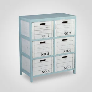 Комод Деревянный на 6 Ящиков "Soft Loft"