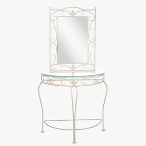 Консоль с зеркалом Белый ажур